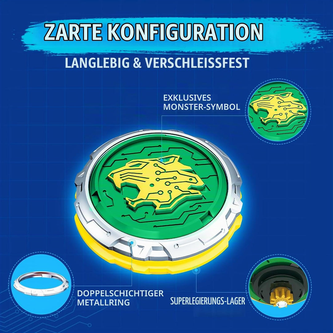 INFINITY NADO Kreisel für Kinder Metall Spielzeug Jungen, Battle Tops Kreisel Launcher Spielzeug, Sp