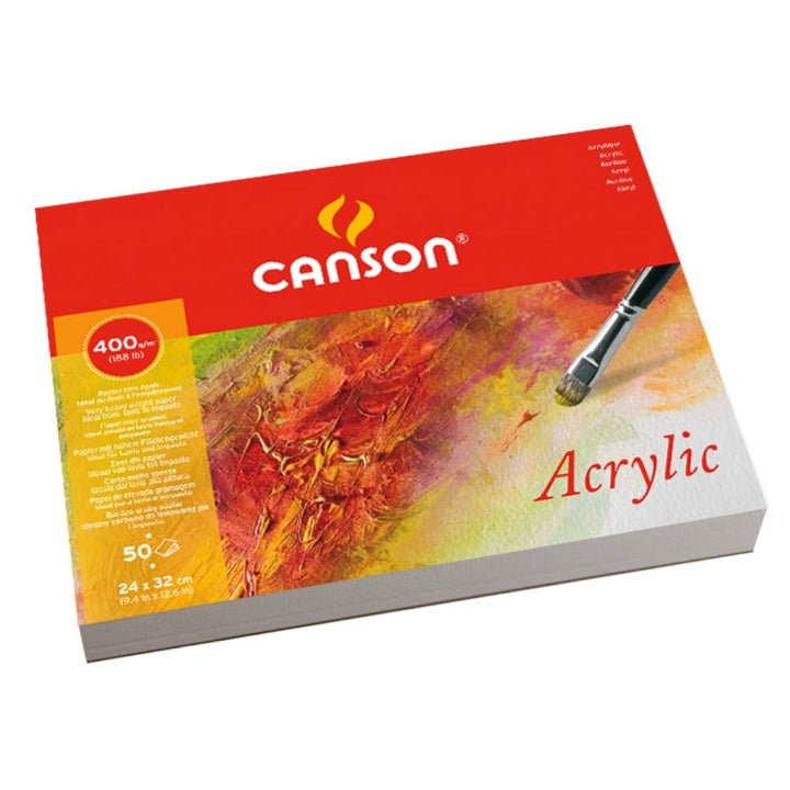 Canson 200807412 Acryl, 24 x 32 cm, naturweiss