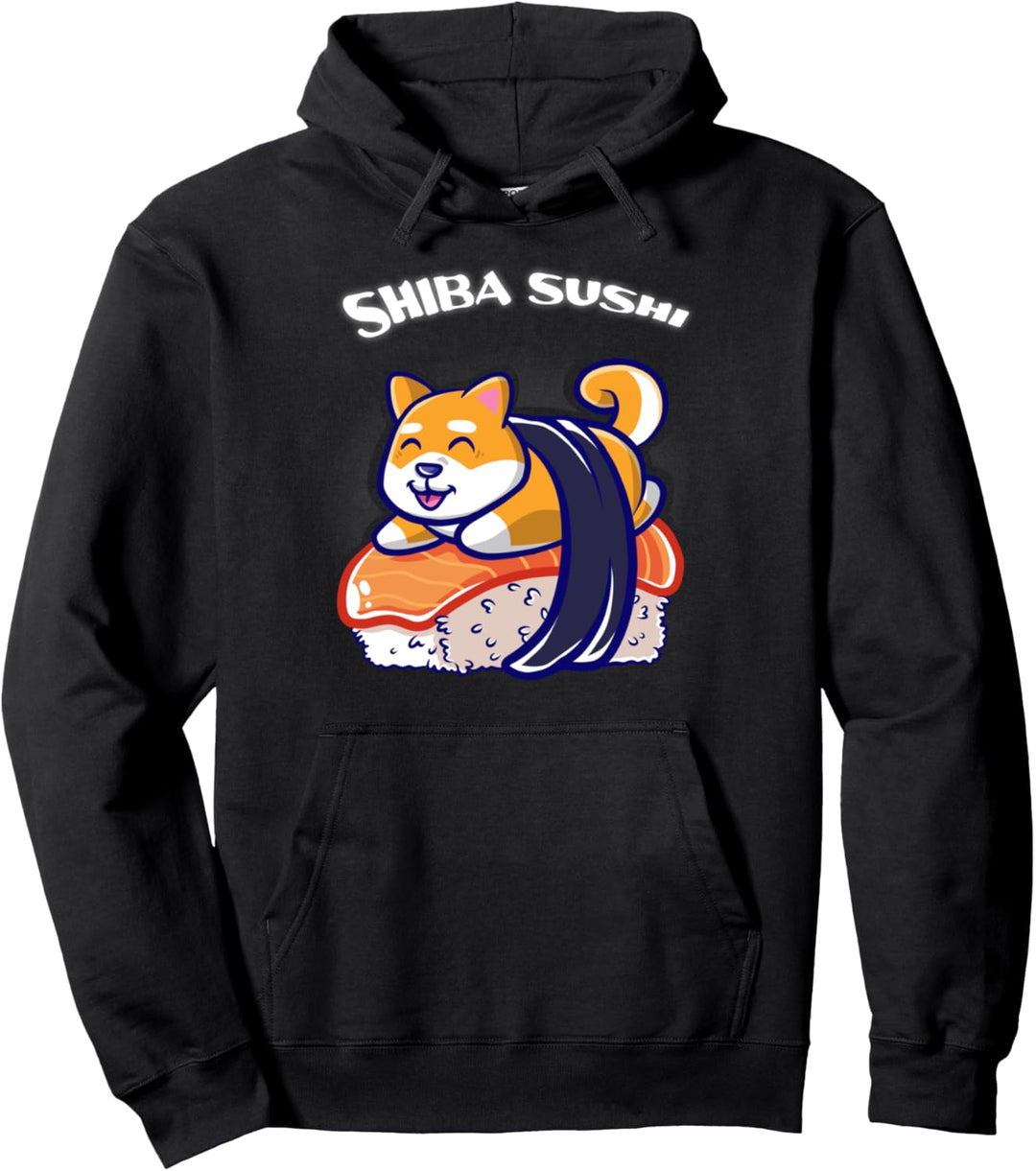 Shiba Inu Sushi Hund Japanisches Essen Hunde Sushi-Rollen Pullover Hoodie