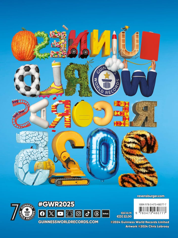 GUINNESS WORLD RECORDS 2025: Das beliebte Rekorde-Buch für Kinder und Erwachsene, Kinderbuch ab 8 Ja