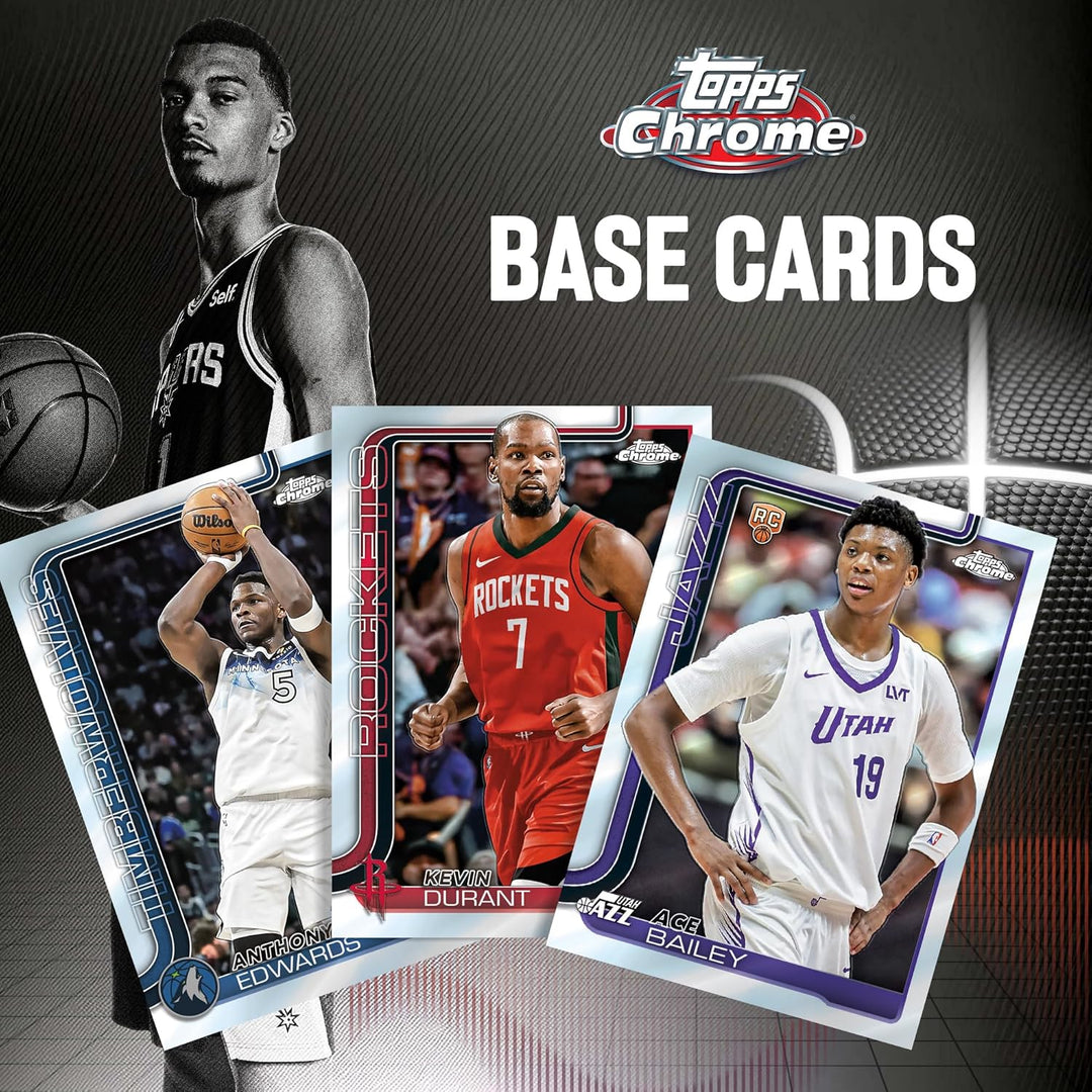 Topps 2025-26 Chrom-Basketball, werksseitig versiegelt, Vorteilsbox, Vorteilsbox