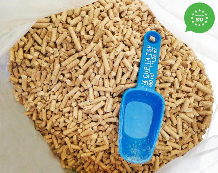 Katzenstreu Holzpellets 15 kg 30l – Holzstreu für Eine Effektive Geruchs und Feuchtigkeitskontrolle