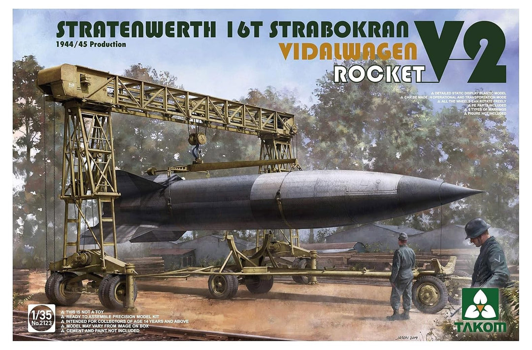 TAKOM TAK2123 1/35 STRATENWERTH 16T STRABOKRAN, VIDALWAGEN, Rocket V2, Mehrfarbig