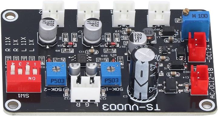 Hilitand TS VU003 VU-Meter-Treiberplatine, Einstellbares VU-Meter-Treiberpanel, Hintergrundbeleuchtu