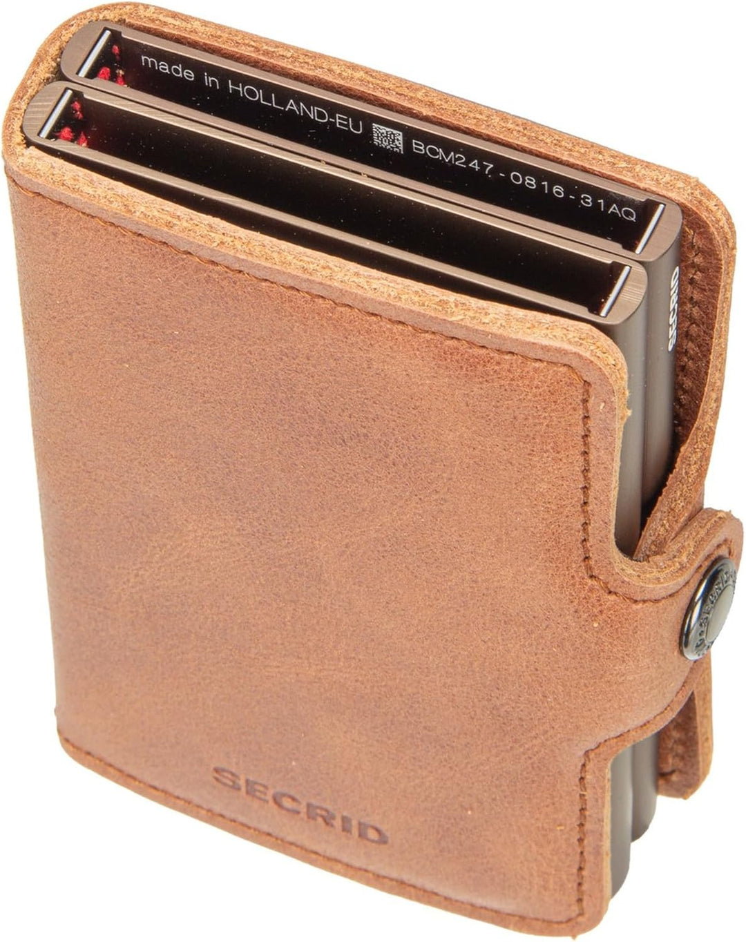 Secrid Es ist eine kompakte Brieftasche mit zwei Cardprotectors, die die Kapazität verdoppeln. Ausge