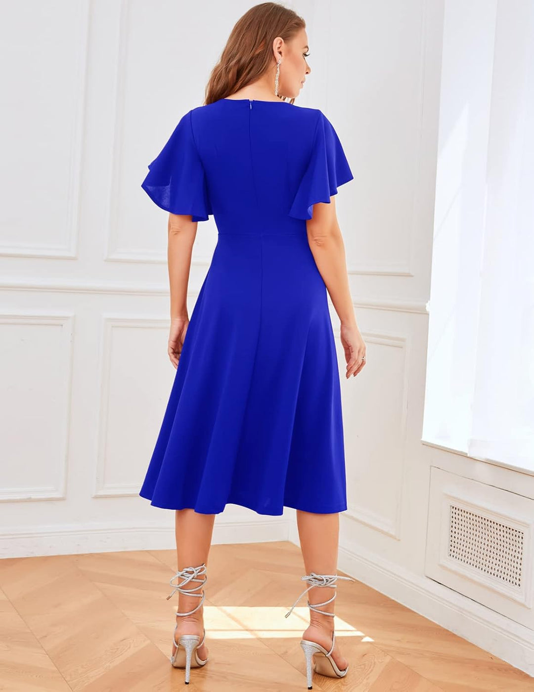 bridesmay Damen Kleider Vintage Kleider 50er Jahre Rockabilly A Line Cocktailkleid Abendkleider Eleg