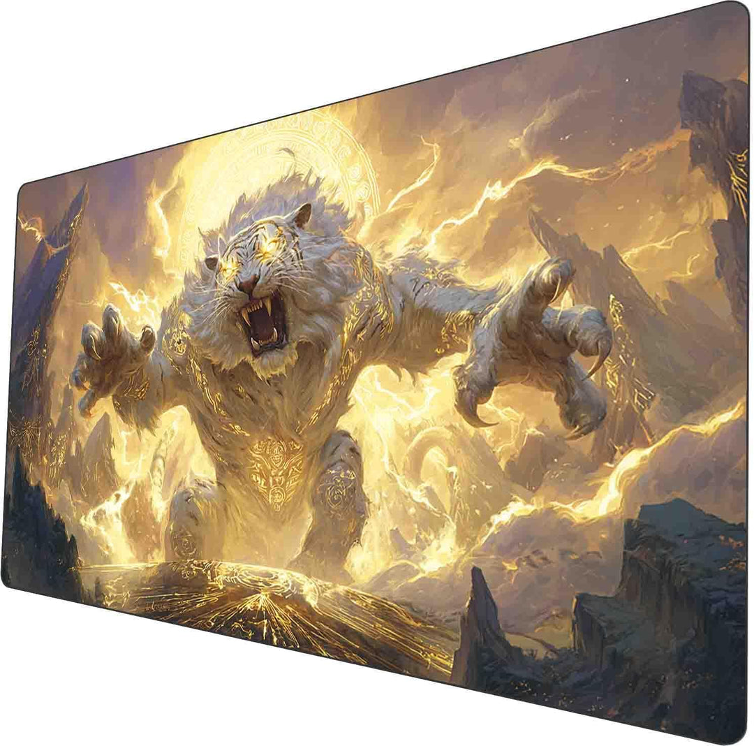 TCG MTG Spielmatte 24 × 14 - Premium-Spielmatte mit genähtem Rand mit glatter Stoffoberfläche und ru