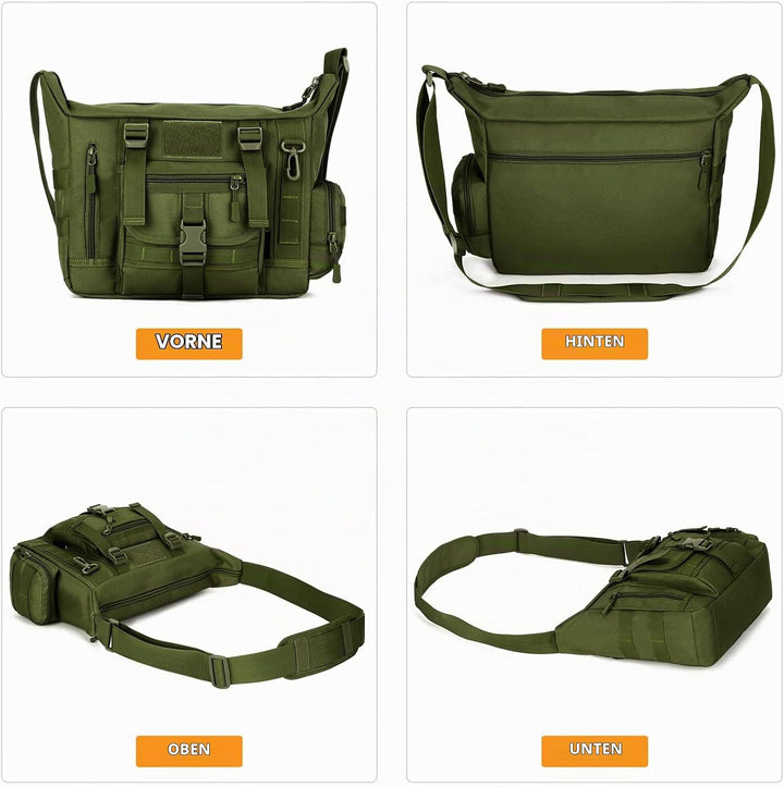 Huntvp Taktisch Schultertasche Militär Crossbody Bag Sling Tasche Wasserabweisend Umhängetasche Mess
