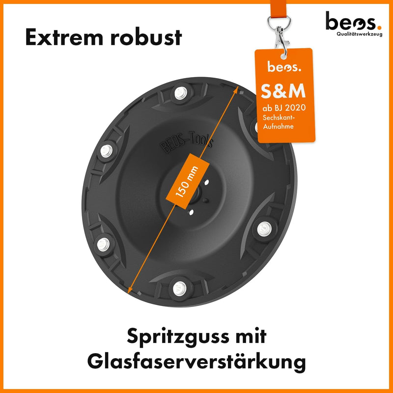 BEOS® PREMIUM Mähroboter Tuning-Messerteller für 6x Klingen - glasfaserverstärkte Messerscheibe - Dr