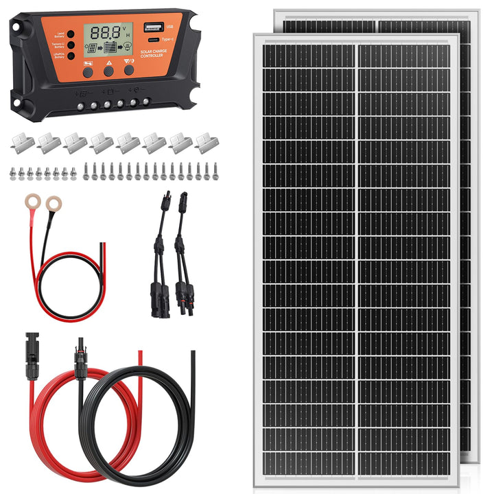 18BB Solarpanel, N-Type 12 V Solarmodul, 25% Hocheffiziente Monokristalline PV-Module, IP68-Wasserdi
