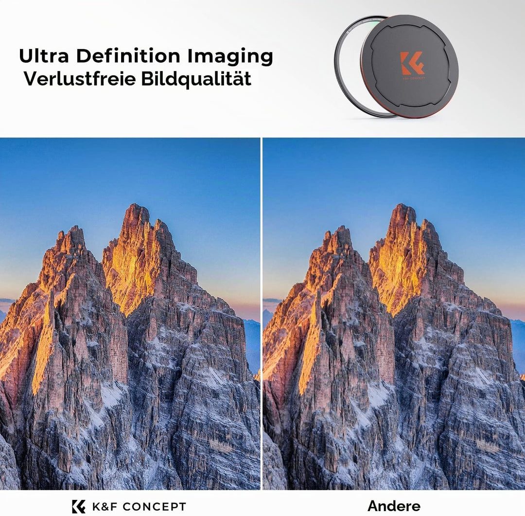 K&amp;F Concept X-Serie 58MM Magnetischer MCUV Filter mit Objektivdeckel Schutzfilter Ultraviolett-Filte