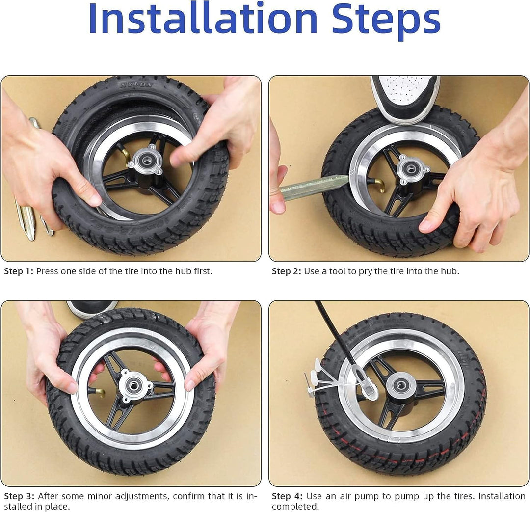 10x2,75-6,5 Offroad-Tubeless-Reifen 10 Zoll dicker Ersatzreifen für KuKirin G3/G2 Master Speedway 5