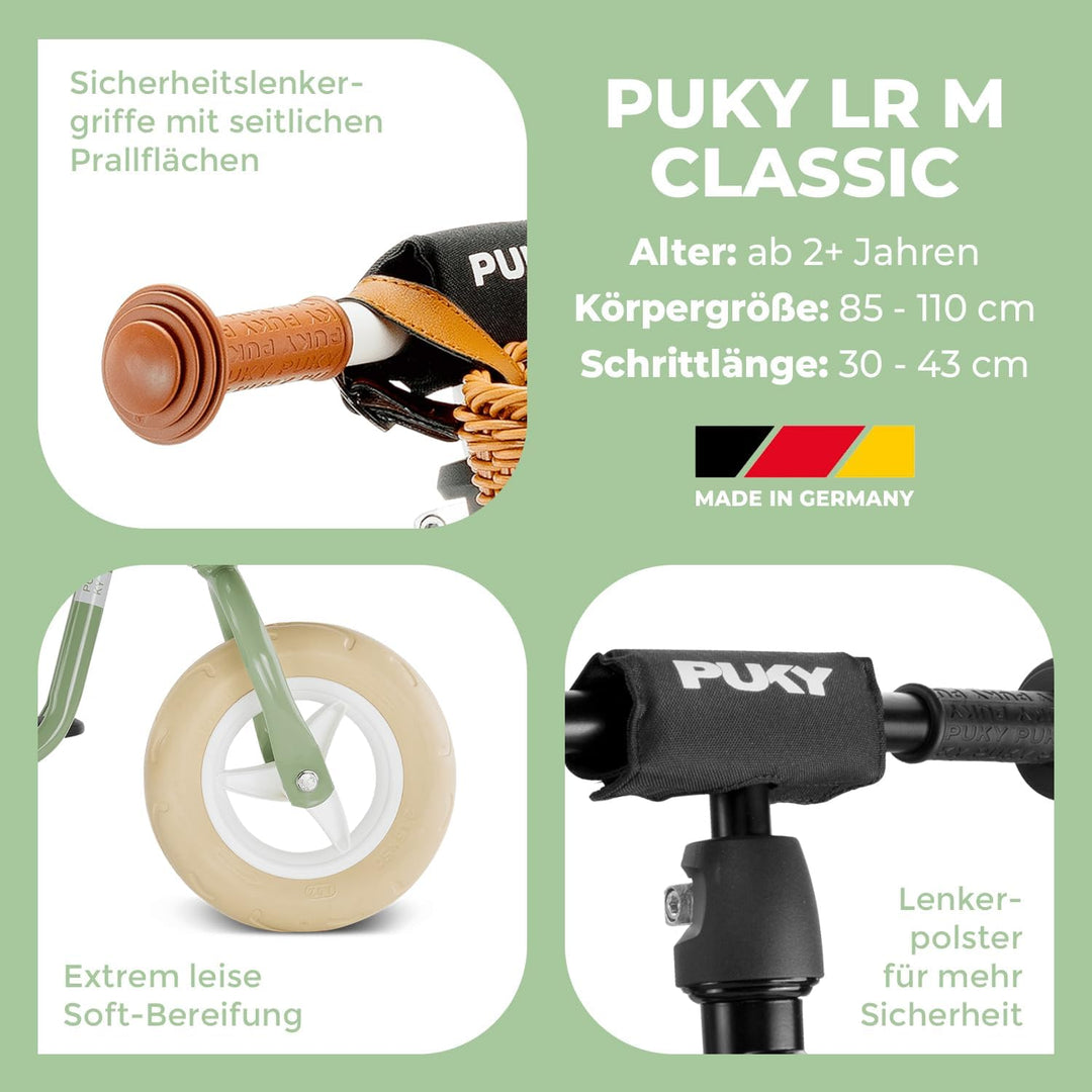 PUKY LR M Classic | sicheres und stylisches Laufrad | Lenker &amp; Sattel höhenverstellbar | rutschfeste