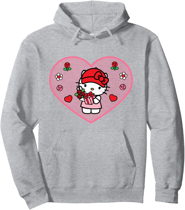 Hello Kitty Valentine's Day Cute Gift Love Heart Pullover Hoodie