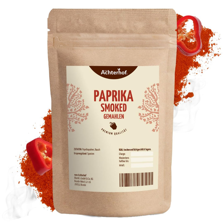 Paprika smoked (1kg) süss geräuchert Paprikapulver original spanisch Pimenton de la Vera vom-Achterh