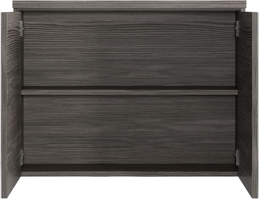 Badplaats B.V. Spiegelschrank Paso 80cm Eiche Grau - Schrank Spiegelschrank Spiegel Badezimmer Badmö