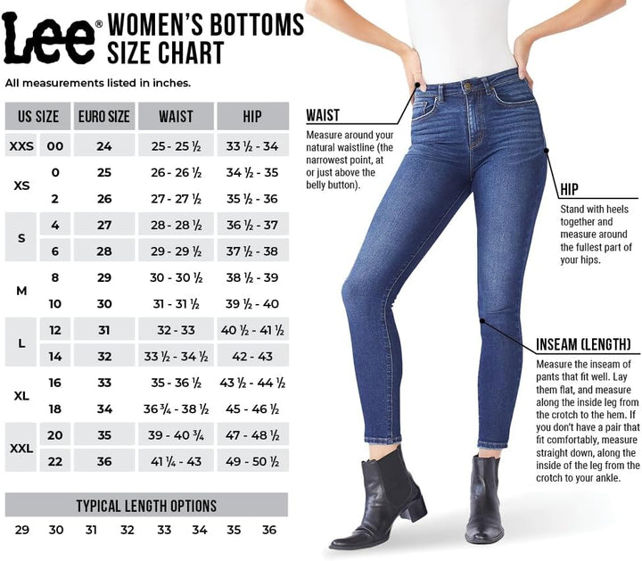 Lee Damen Relaxed Fit Straight Leg Jeans, Jaded, 50 Long