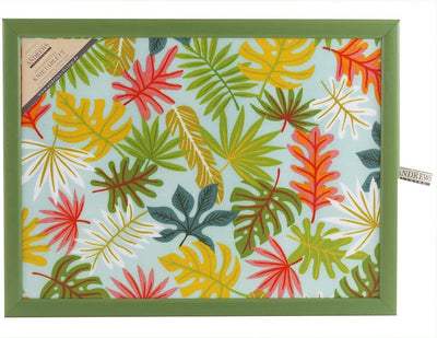 Andrews Knietablett mit Kissen Leaf Collage