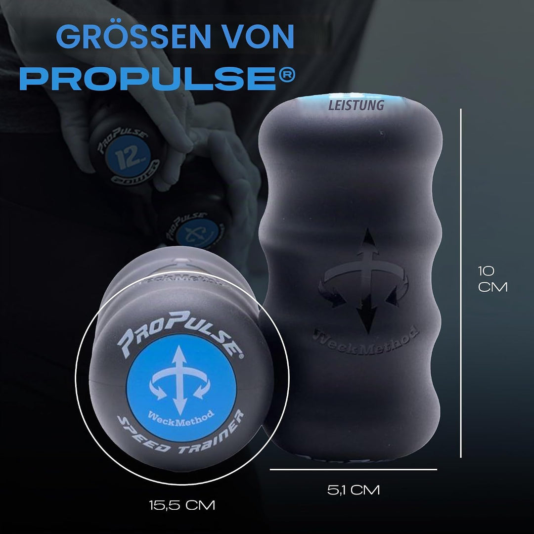 WeckMethod Propulse Speed Trainer - Handgewichte für Workout, Laufen, Gehen, Boxen, Physiotherapie,