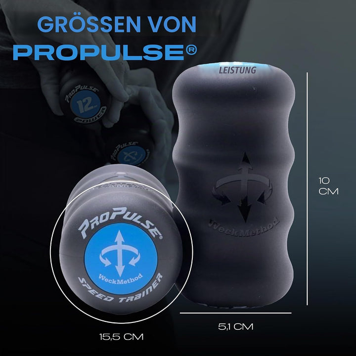WeckMethod Propulse Speed Trainer - Handgewichte für Workout, Laufen, Gehen, Boxen, Physiotherapie,