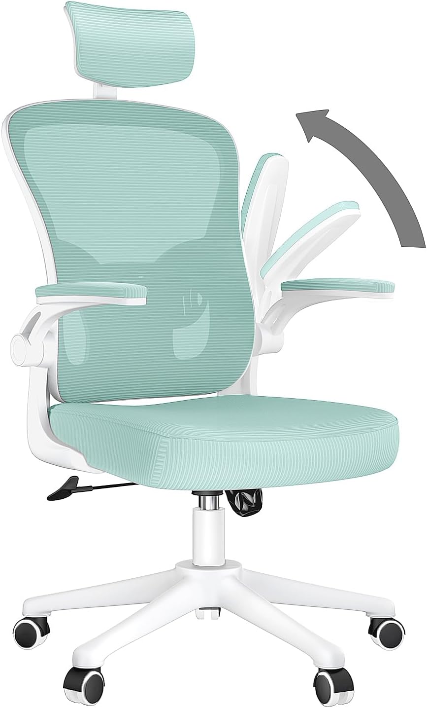 naspaluro Ergonomischer Bürostuhl mit Atmungsaktiver Netzbespannung, Schreibtischstuhl mit Verstellb