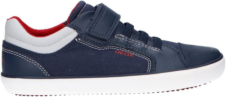 Geox Mädchen J Gisli Girl Sneaker 30 EU Navy Red, 30 EU Navy Red