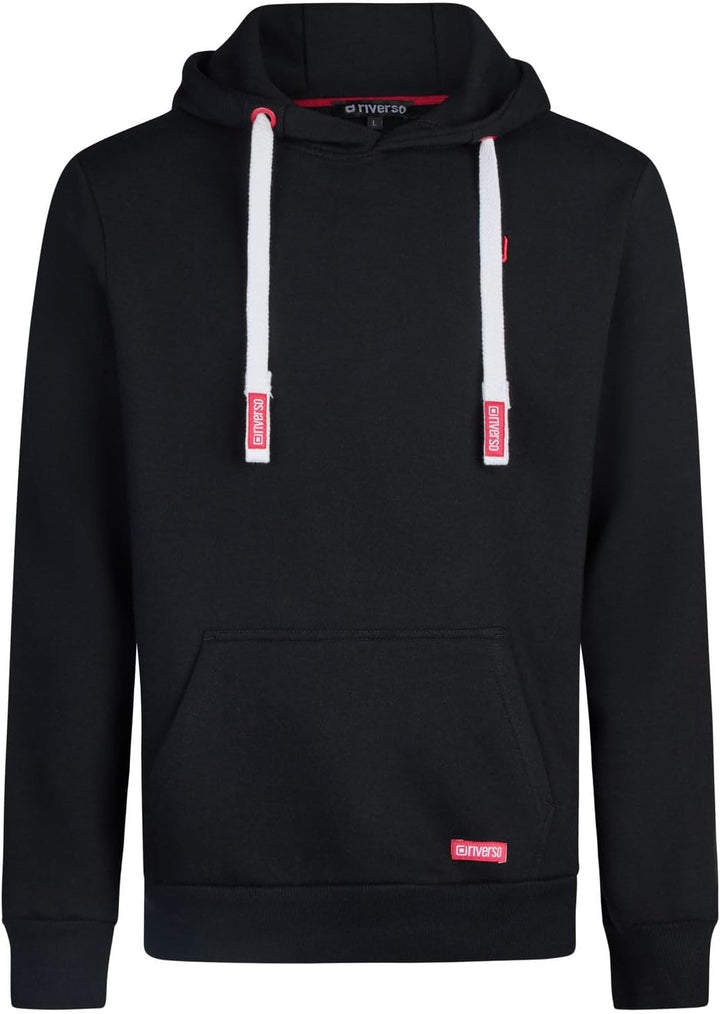 riverso Hoodie Herren Regular Fit RIVLinus Kapuzenpullover Pullover Sweatshirt Streetwear Grau Braun