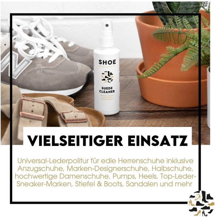 Shoe Clinic Suede & Nubuck Care | Cleaning Spray, Waterproof Protector Spray & Suede Brush Cleaner K