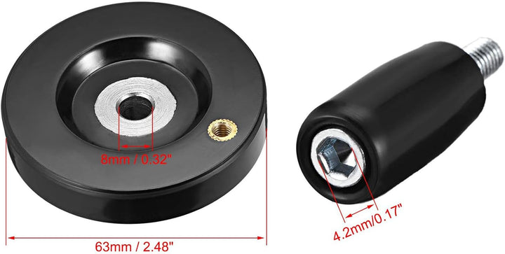 TA-VIGOR Handrad 63mm Ø 8mm Lochdurchmesser für Fräsmaschine