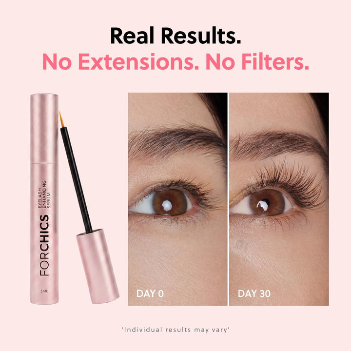 ForChics ForLash Eyelash Growth Serum - Enhancement Lash Booster For Fuller, Thicker, and Longer Eye
