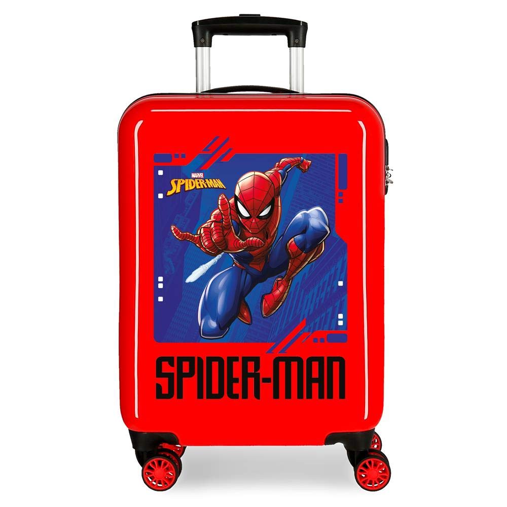 Marvel Spiderman Street Kabinenkoffer Rot 37x55x20 cms Hartschalen ABS Kombinationsschloss 34L 2,6Kg