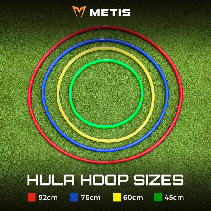 METIS Hula-Hoop-Reifen – Fitness & Tanz | Kinder, Schlue, Turnen | 6er oder 12er Bündel – Multifarbi
