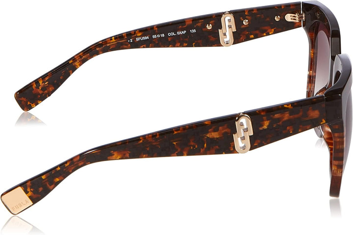 Furla Unisex Sunglasses 55 Brown, 55 Brown