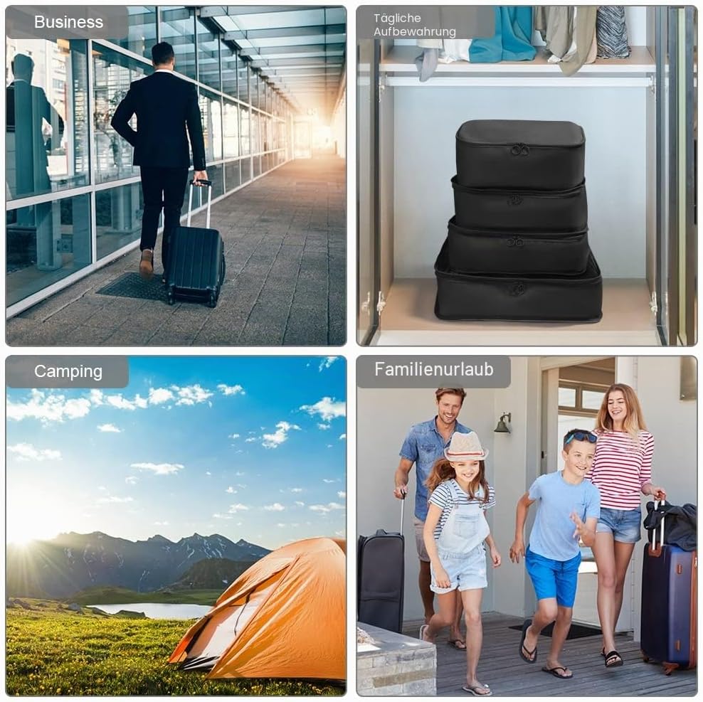 OSDUE Koffer Organizer Set 8-teilig, Packing Cubes, Wasserdichte Reise Kleidertaschen, Packtaschen f