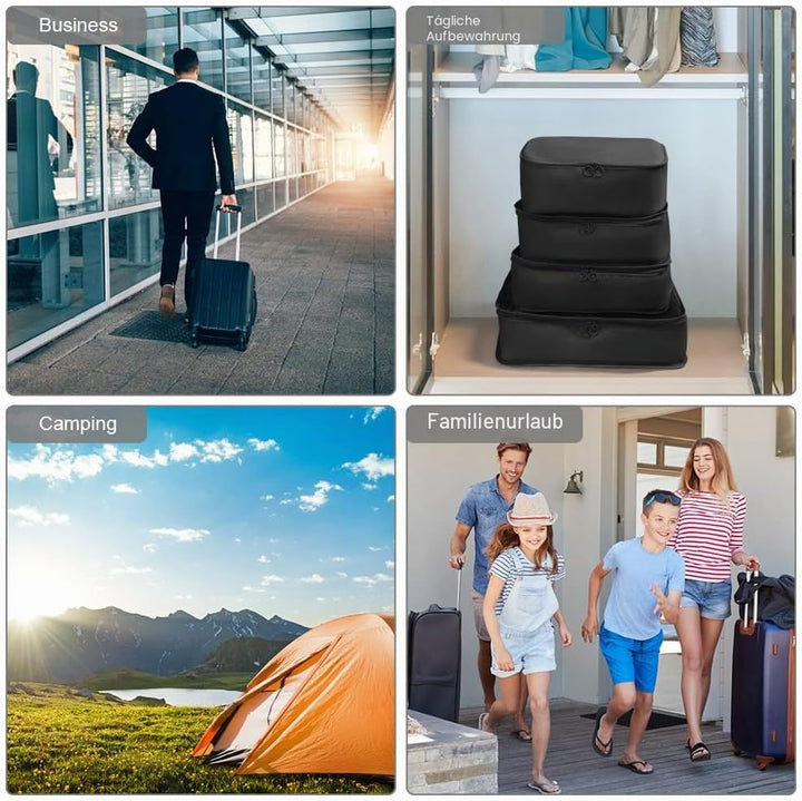 OSDUE Koffer Organizer Set 8-teilig, Packing Cubes, Wasserdichte Reise Kleidertaschen, Packtaschen f