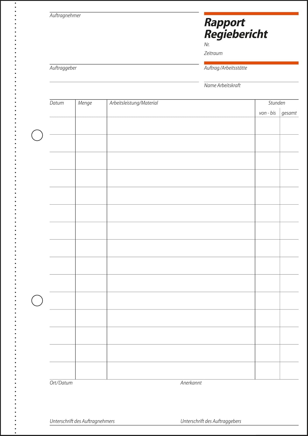 SIGEL RP510/10 Rapport / Regiebericht A5, 100 Blatt, 10er Pack 10 Stück, 10 Stück