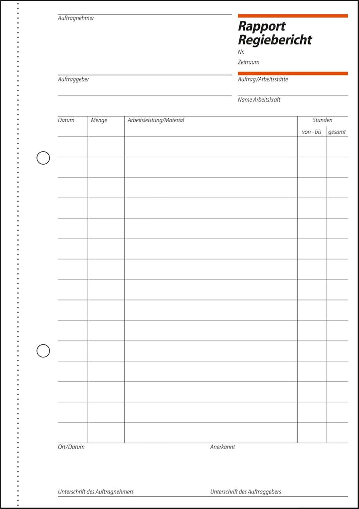 SIGEL RP510/10 Rapport / Regiebericht A5, 100 Blatt, 10er Pack 10 Stück, 10 Stück