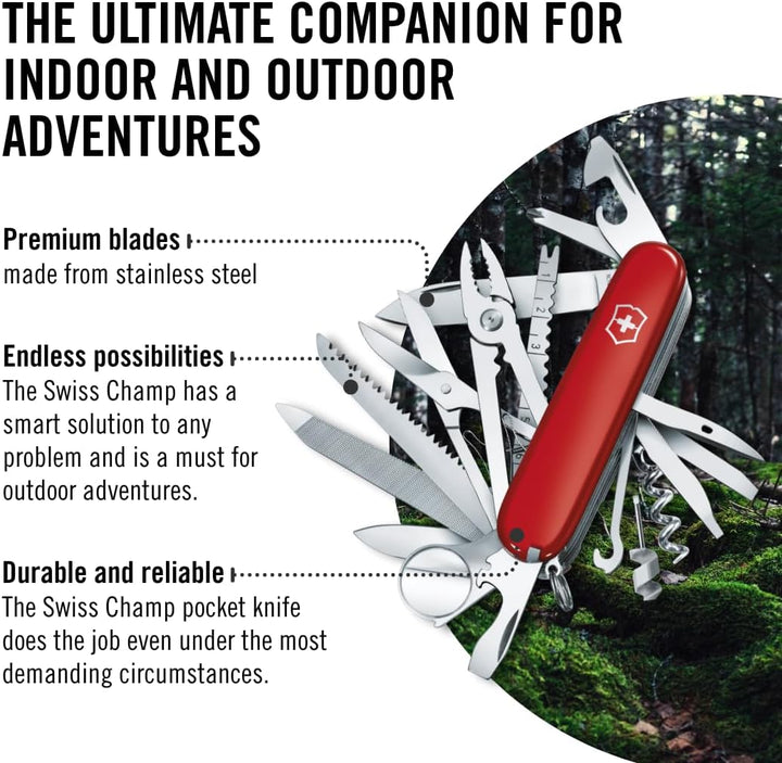 Victorinox Schweizer Taschenmesser Cyber Tool M, Swiss Army Knife, Multitool, 32 Funktionen, Klinge,