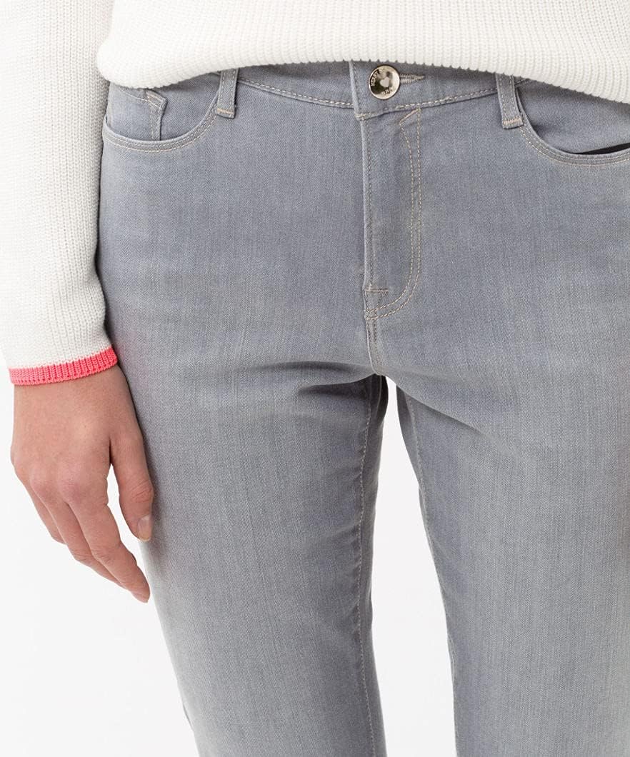 BRAX Damen Style Mary Blue Planet: Nachhaltige Five-Pocket Jeans 26W / 32L Light Grey, 26W / 32L Lig