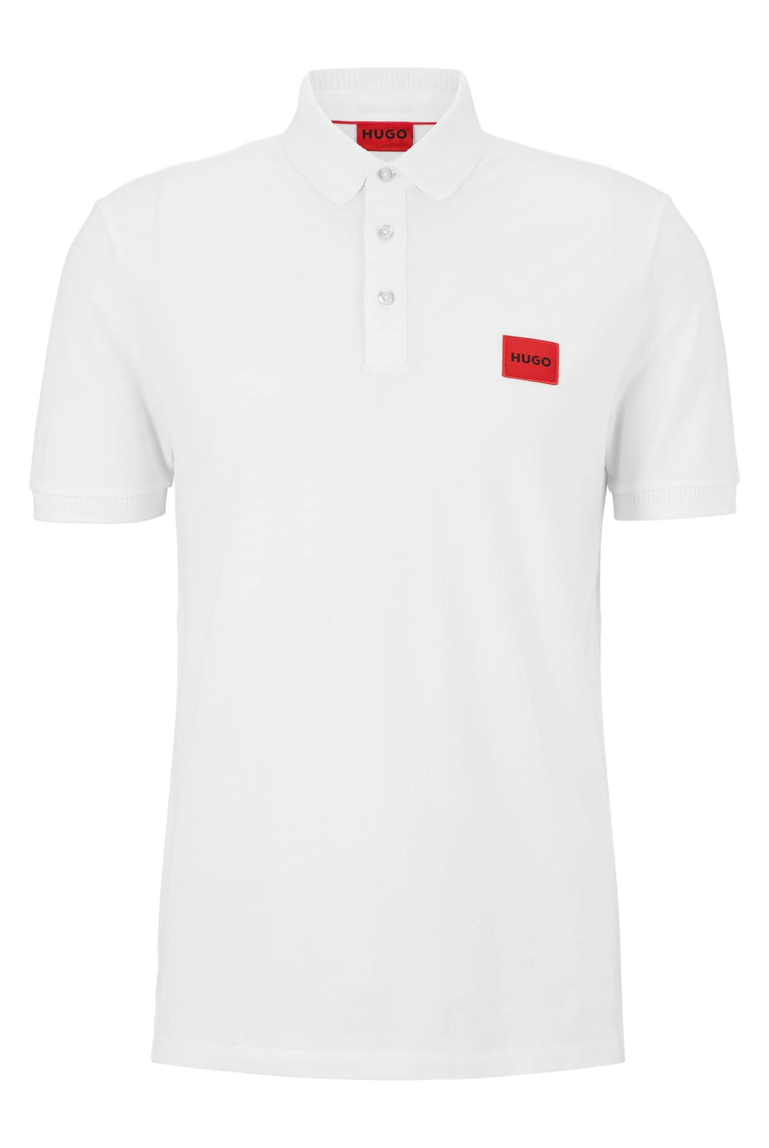 HUGO Herren Dereso222 Slim-Fit Poloshirt aus Baumwoll-Piqué mit Logo-Label M White100, M White100