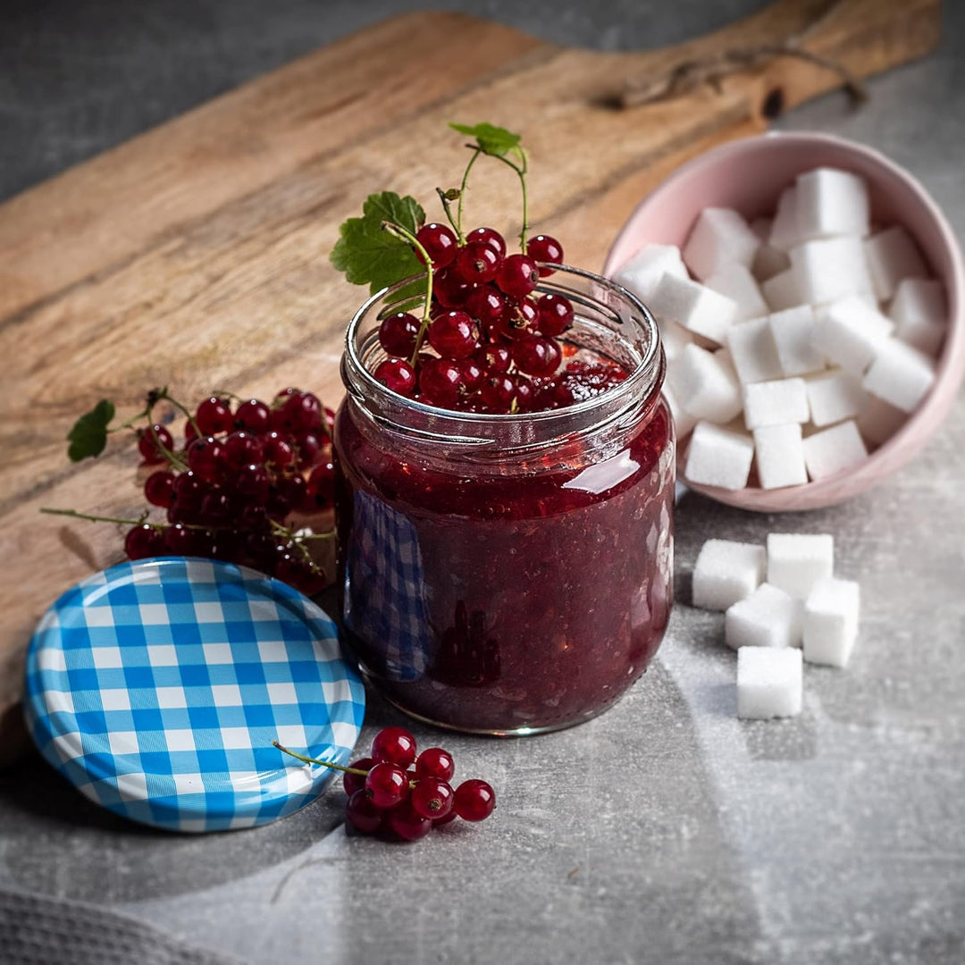 KADAX Einmachgläser 425ml TO82, Sturzgläser Mason Jar mit Schraubdeckel, Luftdichte Twist-off Gläser