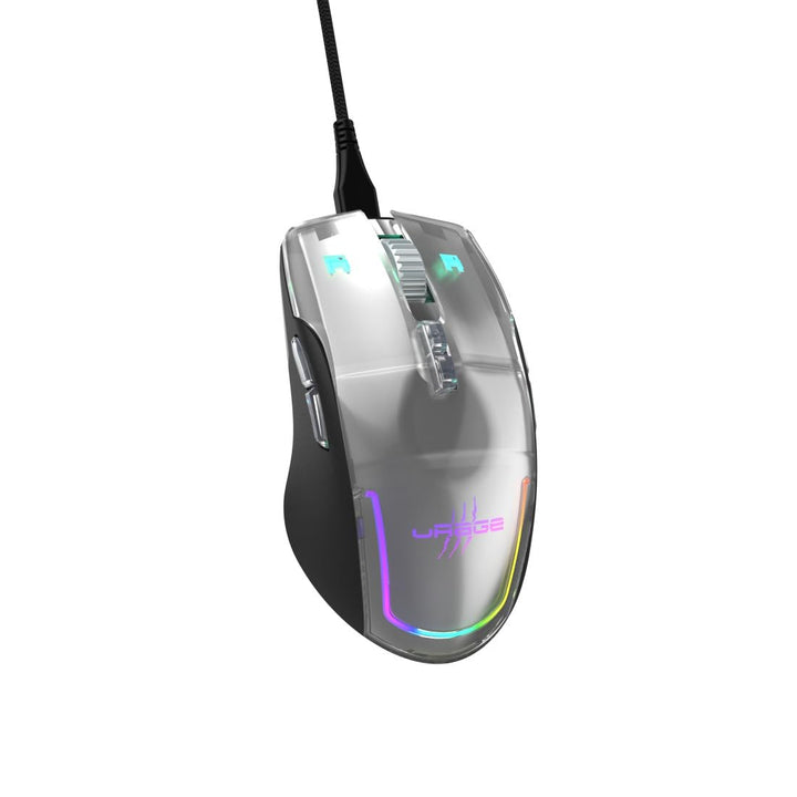 uRage Gaming-Maus Reaper 515 Illuminated, kabelgebundene Maus mit 9 programmierbaren Tasten, bis zu