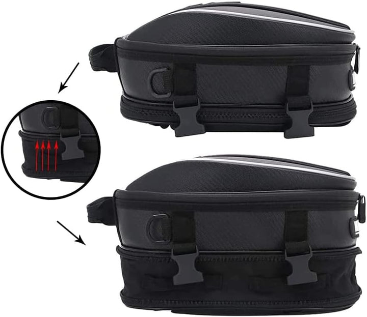 Motorrad-Hecktasche, wasserdicht, Mikrofaser, Gepäcktasche, Sitztasche, multifunktional, Fahrradtasc