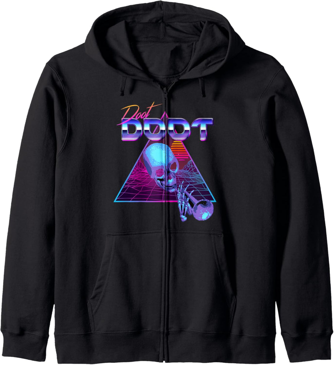 Doot Doot Mr Skeltal Synthwave Streetwear Kapuzenjacke
