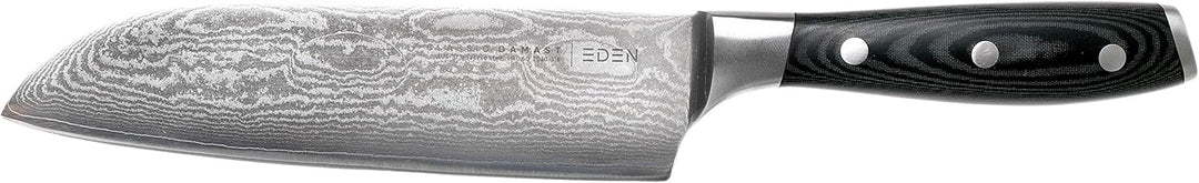 Eden Classic Damast Santoku 18 cm Küchenmesser EQ2030-318 Japanisches Kochmesser zum Schneiden und S