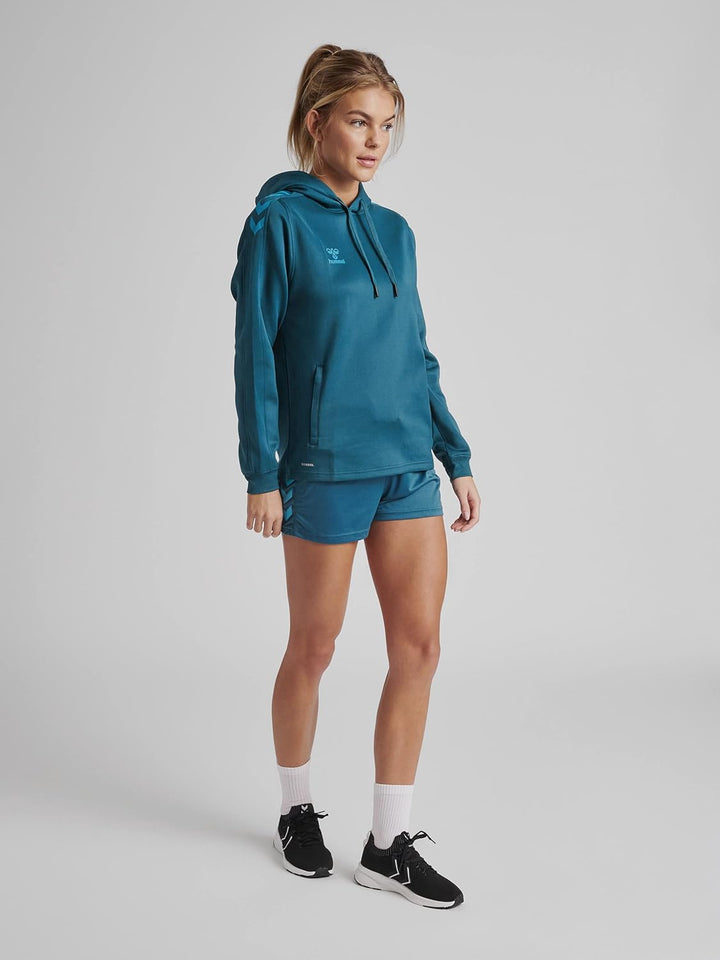 hummel Verstellbare Taille Kapuzenpullover Hmlcore Damen XS Blau, XS Blau