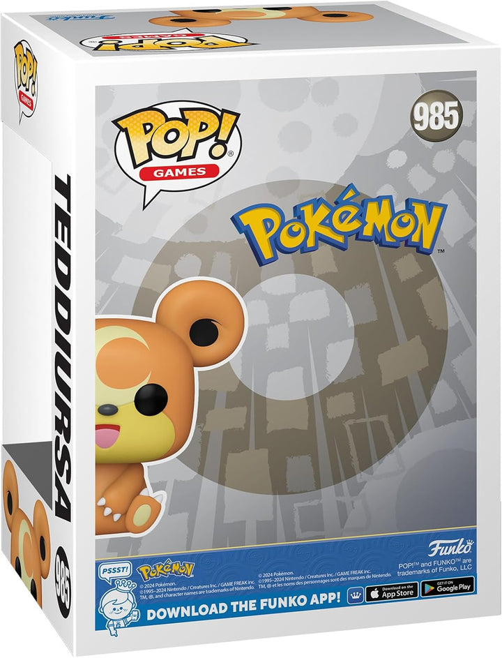 Funko POP! Games: Pokemon - Teddiursa - Vinyl-Sammelfigur - Geschenkidee - Offizielle Handelswaren -