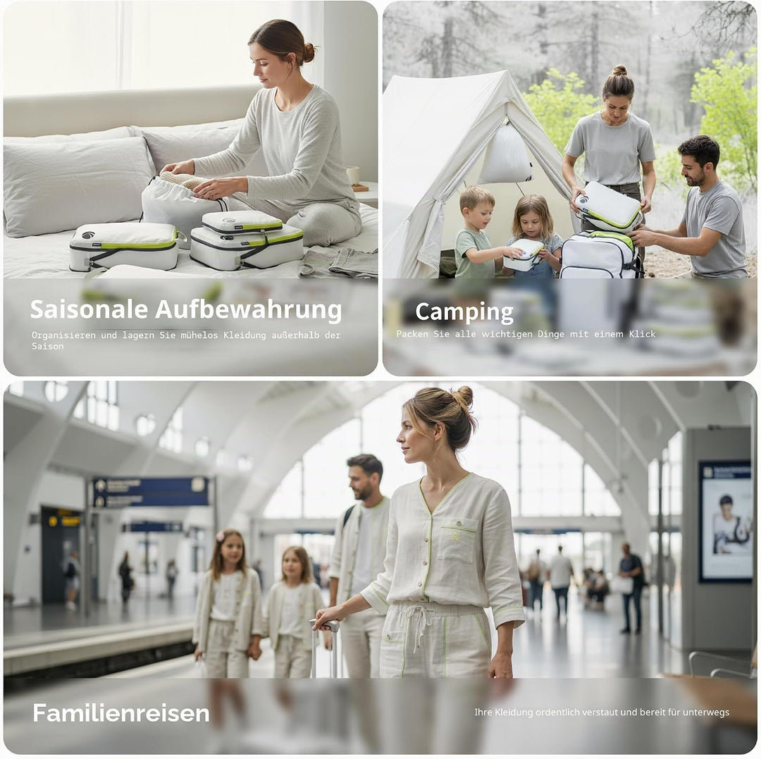 Cipway Kompressions-Packwürfel-Set für Reisen, ultraleichte Verpackungsorganisatoren für Gepäck, Kof