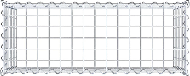 GABIONA - Gabione 80 x 40 x 30 cm - Anbau-Korb Typ 3 (ohne Bodengitter) - Verzinkter Gabionenkorb mi