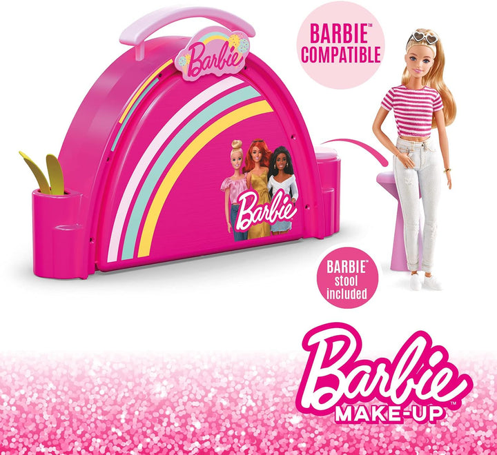 Mondo 40005 Barbie Gelateria, Eisdiele mit Kinderschminke, enthält Lipgloss, Lidschatten, Applikator